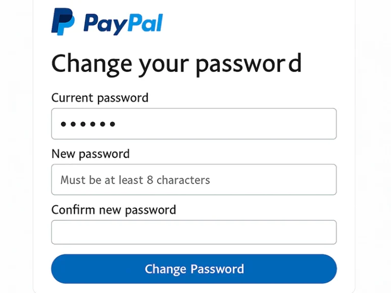 تغییر پسورد پی‌پال برای کاربران ایرانی