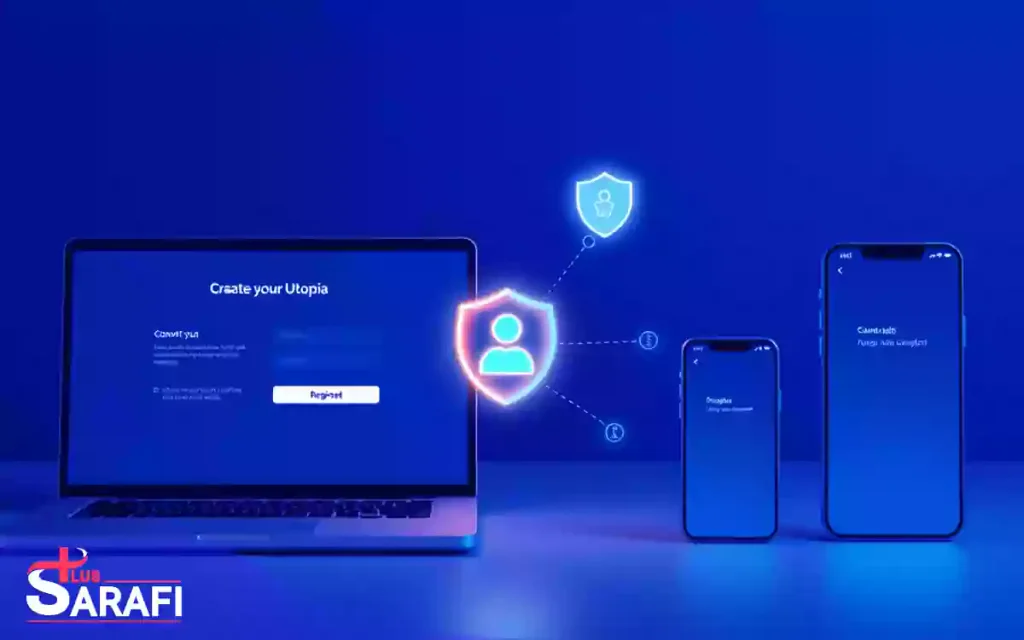 آموزش ساخت حساب کاربری یوتوپیا؛ از Create New Account تا ورود